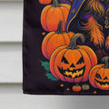 Australian Terrier Witchy Halloween House Flag