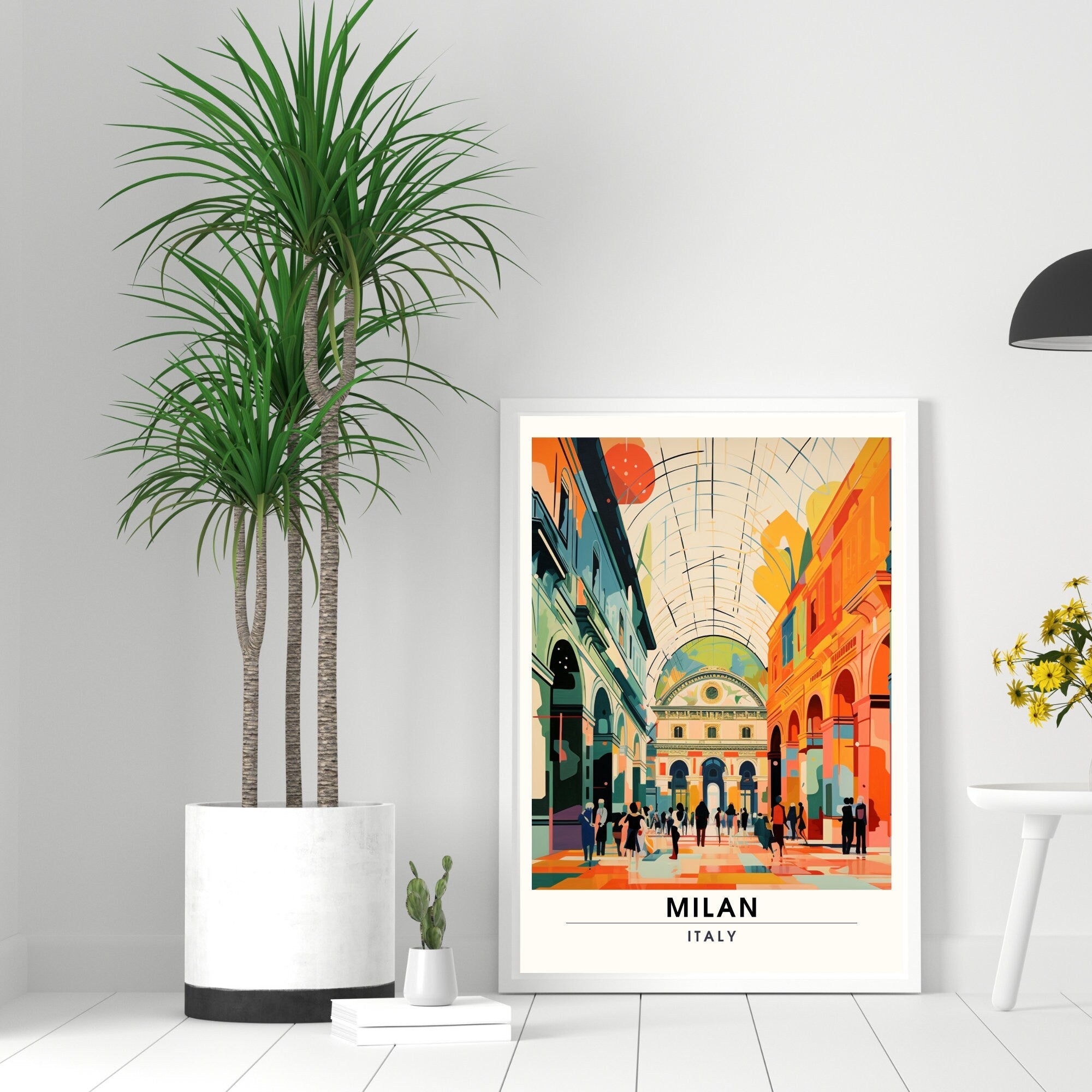 Impression Milan | Poster de voyage Milan |  Galleria Vittorio Emanuele II